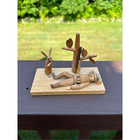 Borodin & Byliniak Detailed Wood Art Polish Figure Plague. - Picture 2 of 12